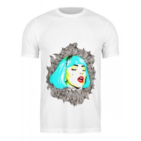 Мужская футболка с принтом Lady Gaga в Тюмени,  |  | 