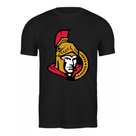 Мужская футболка с принтом Ottawa Senators в Тюмени,  |  | Тематика изображения на принте: 