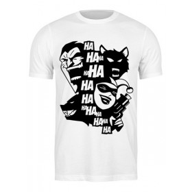 Мужская футболка с принтом Джокер и Харли Квинн (Бэтмен) в Тюмени,  |  | Тематика изображения на принте: 