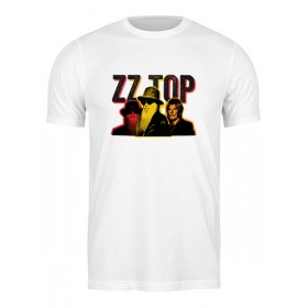 Мужская футболка с принтом ZZ Top в Тюмени,  |  | Тематика изображения на принте: 