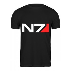 Мужская футболка с принтом N7 (Mass Effect) в Тюмени,  |  | 