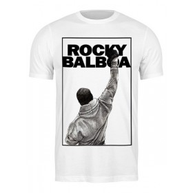 Мужская футболка с принтом Rocky Balboa в Тюмени,  |  | Тематика изображения на принте: 