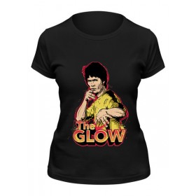 Женская футболка с принтом Брюс Ли (The Glow) в Тюмени,  |  | 