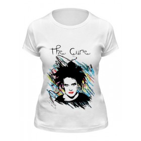 Женская футболка с принтом The Cure в Тюмени,  |  | Тематика изображения на принте: 