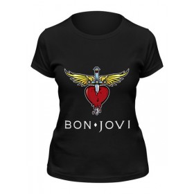 Женская футболка с принтом Bon Jovi в Тюмени,  |  | 