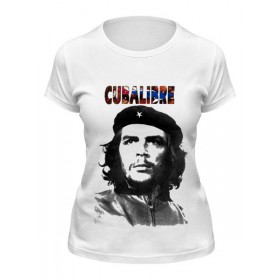 Женская футболка с принтом Cuba libre, Hasta La. Victoria Siempre в Тюмени,  |  | 