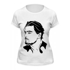 Женская футболка с принтом Леонардо Ди Каприо в Тюмени,  |  | 