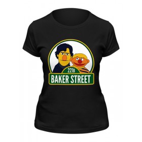 Женская футболка с принтом Шерлок (Улица Сезам) в Тюмени,  |  | 