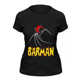 Женская футболка с принтом Бармен (Barman) в Тюмени,  |  | 