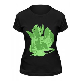 Женская футболка с принтом Как приручить Дракона в Тюмени,  |  | 