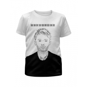 Футболка с полной запечаткой для мальчиков с принтом Radiohead Thom Yorke T-Shirt в Тюмени,  |  | 