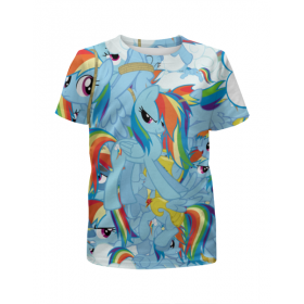 full_print_girl_tee с принтом My Little Pony в Тюмени,  |  | 