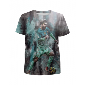 full_print_girl_tee с принтом Lionel Messi в Тюмени,  |  | 