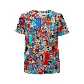 full_print_girl_tee с принтом Мульт в Тюмени,  |  | 