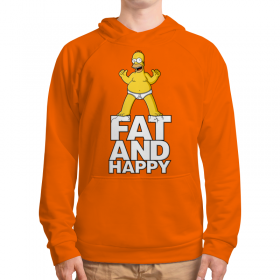 full_print_hoodie с принтом Гомер Симпсон. Толстый и счастливый в Тюмени, 92% хлопка 8% эластана Плотность: 245 гр/м2 |  | 