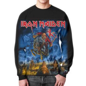full_print_sweatshirt с принтом Iron Maiden Band в Тюмени,  |  | 