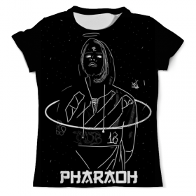 full_print_tee с принтом Pharaoh в Тюмени, Футболка с нанесением полноцветного изображения по всей поверхности может быть выполнена в двух вариантах - ХЛОПОК и СИНТЕТИКА. | Хлопок - ткань из 100% хлопка высшего качества пенье.  <br>Синтетика - ткань с высоким содержанием синтетического волокна (до 80%).  Материал хорошо тянется, имеет приятную на ощупь фактуру | 