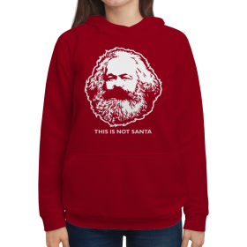 full_print_woman_hoodie с принтом Карл Маркс Не Санта в Тюмени,  |  | 