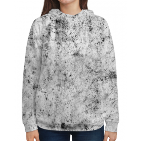 full_print_woman_hoodie с принтом Мраморный узор в Тюмени,  |  | 