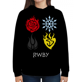 full_print_woman_hoodie с принтом RWBY в Тюмени,  |  | 