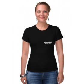 Женская футболка стрэйч с принтом Call of duty black ops 2 в Тюмени,  |  | 