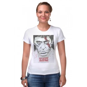 Женская футболка стрэйч с принтом Al Pacino / Ал Пачино в Тюмени,  |  | 