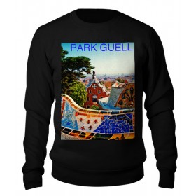 sweatshirt с принтом Парк Гуэль Барселона в Тюмени,  |  | 