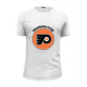 Мужская футболка Premium с принтом Philadelphia Flyers в Тюмени, Белый, черный, серый меланж, голубой: 100% хлопок, плотность 160 гр. Остальные цвета: 92% хлопок, 8% лайкра, плотность 170-180гр. |  | Тематика изображения на принте: 