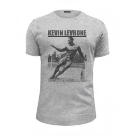 Мужская футболка Premium с принтом Kevin Levrone / Кевин Леврон в Тюмени, Белый, черный, серый меланж, голубой: 100% хлопок, плотность 160 гр. Остальные цвета: 92% хлопок, 8% лайкра, плотность 170-180гр. |  | Тематика изображения на принте: 