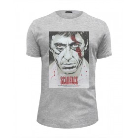 Мужская футболка Premium с принтом Al Pacino / Ал Пачино в Тюмени, Белый, черный, серый меланж, голубой: 100% хлопок, плотность 160 гр. Остальные цвета: 92% хлопок, 8% лайкра, плотность 170-180гр. |  | 