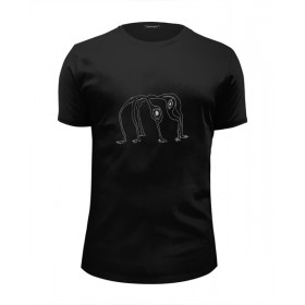 Мужская футболка Premium с принтом Radiohead King of Limbs T-Shirt Black в Тюмени, Белый, черный, серый меланж, голубой: 100% хлопок, плотность 160 гр. Остальные цвета: 92% хлопок, 8% лайкра, плотность 170-180гр. |  | 