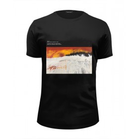 Мужская футболка Premium с принтом Radiohead Kid A T-Shirt Black в Тюмени, Белый, черный, серый меланж, голубой: 100% хлопок, плотность 160 гр. Остальные цвета: 92% хлопок, 8% лайкра, плотность 170-180гр. |  | 