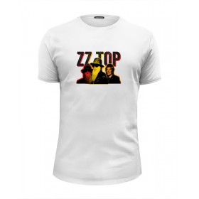 Мужская футболка Premium с принтом ZZ Top в Тюмени, Белый, черный, серый меланж, голубой: 100% хлопок, плотность 160 гр. Остальные цвета: 92% хлопок, 8% лайкра, плотность 170-180гр. |  | Тематика изображения на принте: 