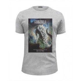 Мужская футболка Premium с принтом Godzilla / Годзилла в Тюмени, Белый, черный, серый меланж, голубой: 100% хлопок, плотность 160 гр. Остальные цвета: 92% хлопок, 8% лайкра, плотность 170-180гр. |  | Тематика изображения на принте: 
