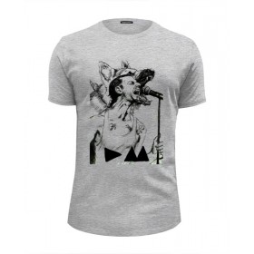 Мужская футболка Premium с принтом Depeche Mode в Тюмени, Белый, черный, серый меланж, голубой: 100% хлопок, плотность 160 гр. Остальные цвета: 92% хлопок, 8% лайкра, плотность 170-180гр. |  | 