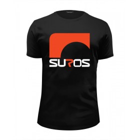 Мужская футболка Premium с принтом Suros (Destiny) в Тюмени, Белый, черный, серый меланж, голубой: 100% хлопок, плотность 160 гр. Остальные цвета: 92% хлопок, 8% лайкра, плотность 170-180гр. |  | 