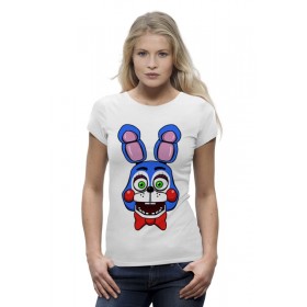 Женская футболка Premium с принтом Toy Bonnie (Пять ночей у Фредди) в Тюмени,  |  | 