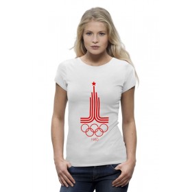 Женская футболка Premium с принтом Олимпиада 80 в Тюмени,  |  | 