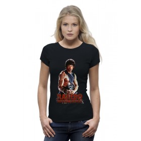 Женская футболка Premium с принтом Rambo в Тюмени,  |  | 