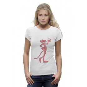 Женская футболка Premium с принтом Розовая пантера в Тюмени,  |  | 