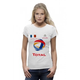 Женская футболка Premium с принтом WRC Sebastian Loeb в Тюмени,  |  | 