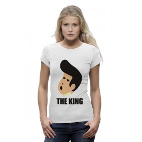 Женская футболка Premium с принтом Элвис Пресли (Elvis Presley) в Тюмени,  |  | Тематика изображения на принте: 