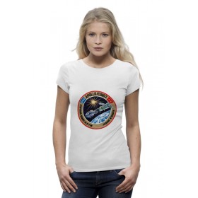 Женская футболка Premium с принтом Союз-Аполлон в Тюмени,  |  | 