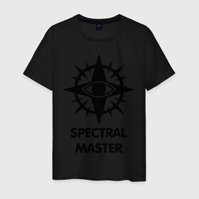 Мужская футболка хлопок с принтом Dark Elf Mage - Spectral Master в Тюмени, 100% хлопок | прямой крой, круглый вырез горловины, длина до линии бедер, слегка спущенное плечо. | Тематика изображения на принте: 