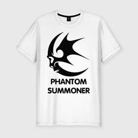 Мужская футболка премиум с принтом Dark Elf Mage - Phantom Summoner в Тюмени, 92% хлопок, 8% лайкра | приталенный силуэт, круглый вырез ворота, длина до линии бедра, короткий рукав | Тематика изображения на принте: elf | lineage | phantom summoner