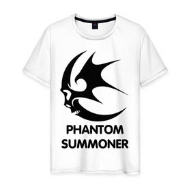 Мужская футболка хлопок с принтом Dark Elf Mage - Phantom Summoner в Тюмени, 100% хлопок | прямой крой, круглый вырез горловины, длина до линии бедер, слегка спущенное плечо. | Тематика изображения на принте: elf | lineage | phantom summoner