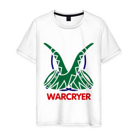 Мужская футболка хлопок с принтом Orc Mage - Warcryer в Тюмени, 100% хлопок | прямой крой, круглый вырез горловины, длина до линии бедер, слегка спущенное плечо. | Тематика изображения на принте: lineage | warcryer