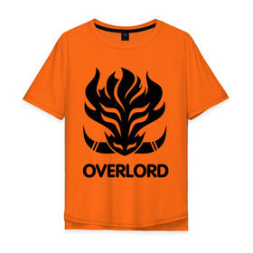 Мужская футболка хлопок Oversize с принтом Orc Mage - Overlord в Тюмени, 100% хлопок | свободный крой, круглый ворот, “спинка” длиннее передней части | lineage | orc mage | overlord