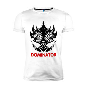 Мужская футболка премиум с принтом Orc Mage - Dominator в Тюмени, 92% хлопок, 8% лайкра | приталенный силуэт, круглый вырез ворота, длина до линии бедра, короткий рукав | dominator | lineage | orc mage