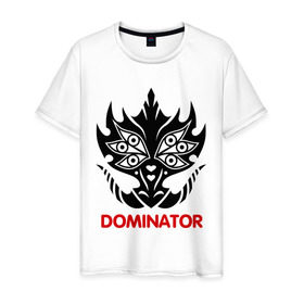 Мужская футболка хлопок с принтом Orc Mage - Dominator в Тюмени, 100% хлопок | прямой крой, круглый вырез горловины, длина до линии бедер, слегка спущенное плечо. | dominator | lineage | orc mage